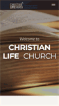 Mobile Screenshot of christianlifechurch.org