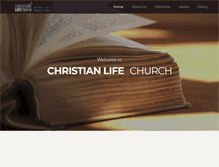Tablet Screenshot of christianlifechurch.org